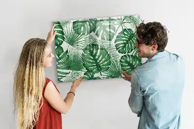 Mágneses törölhető tábla monstera levelek mintával