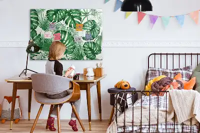 Mágneses törölhető tábla monstera levelek mintával
