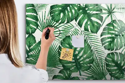 Mágneses törölhető tábla monstera levelek mintával