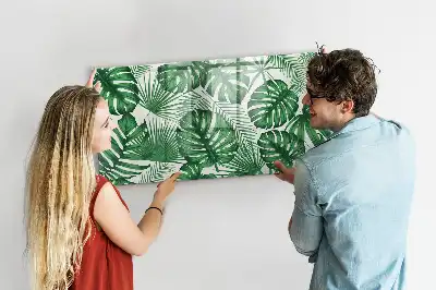 Mágneses törölhető tábla monstera levelek mintával
