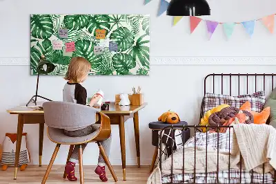 Mágneses törölhető tábla monstera levelek mintával