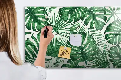 Mágneses törölhető tábla monstera levelek mintával