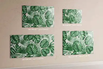 Mágneses törölhető tábla monstera levelek mintával