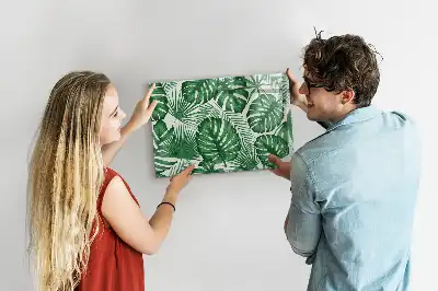 Mágneses törölhető tábla monstera levelek mintával