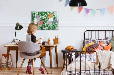 Mágneses törölhető tábla monstera levelek mintával