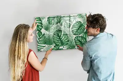 Mágneses törölhető tábla monstera levelek mintával