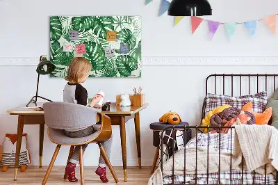 Mágneses törölhető tábla monstera levelek mintával