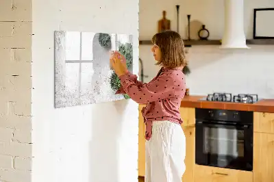 Mágneses tábla filctollal dísznövények mintával