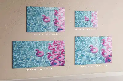 Mágneses tábla filctollal felfújható flamingós mintával