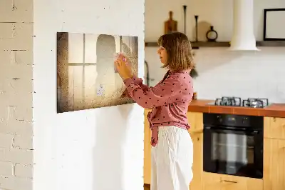 Mágneses törölhető tábla régi világtérkép mintával
