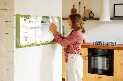 Heti menü mágneses tábla filctollal