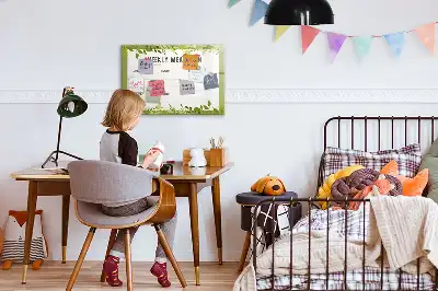 Heti menü mágneses tábla filctollal