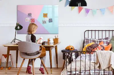 Mágneses törölhető tábla pasztell mintás kivitelben