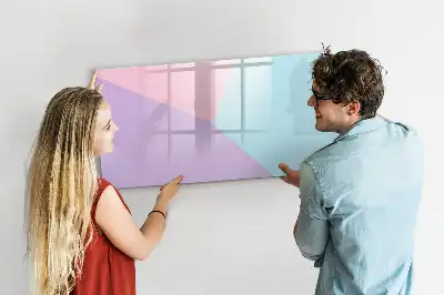 Mágneses törölhető tábla pasztell mintás kivitelben