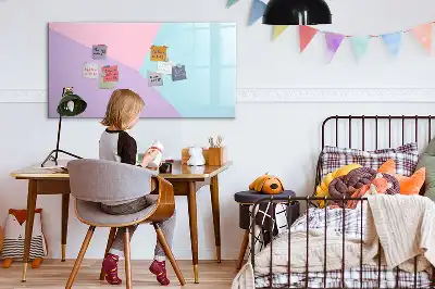 Mágneses törölhető tábla pasztell mintás kivitelben