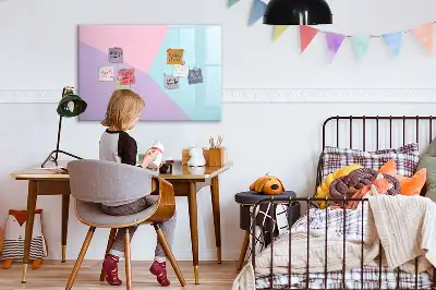 Mágneses törölhető tábla pasztell mintás kivitelben