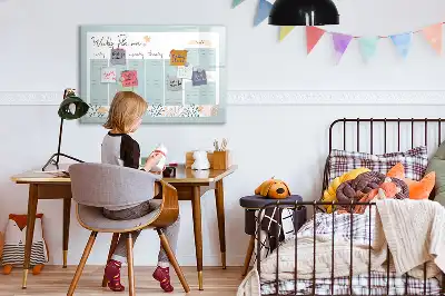 Mágneses törölhető tábla heti órarend kialakítással