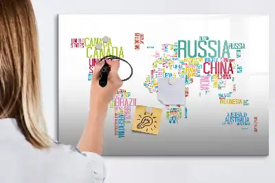 Mágneses törölhető tábla államnevek térképe mintával