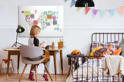Mágneses törölhető tábla államnevek térképe mintával
