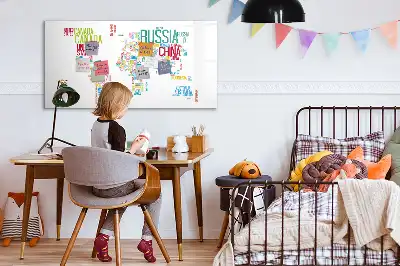 Mágneses törölhető tábla államnevek térképe mintával
