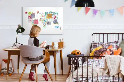 Mágneses törölhető tábla államnevek térképe mintával