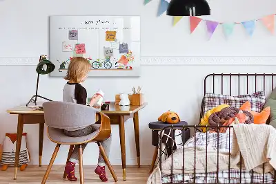 Heti tervező mágneses tábla filctollal
