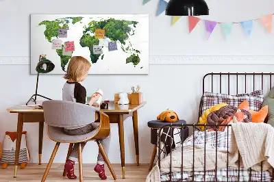 Mágneses törölhető tábla ökológiai világtérkép mintával