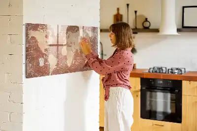 Mágneses törölhető tábla világtérkép mintával