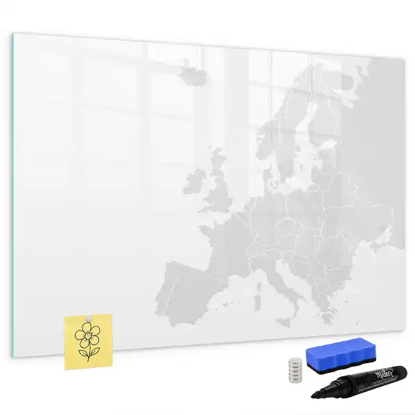 Európa térképe mágneses törölhető tábla