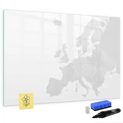 Európa térképe mágneses törölhető tábla