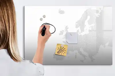 Európa térképe mágneses törölhető tábla