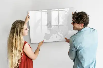 Európa térképe mágneses törölhető tábla