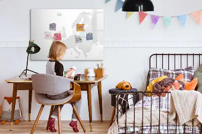 Európa térképe mágneses törölhető tábla