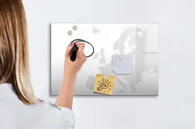 Európa térképe mágneses törölhető tábla