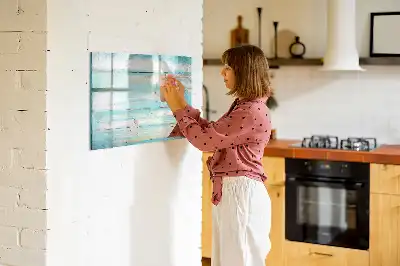 Mágneses tábla filctollal kék színű változat