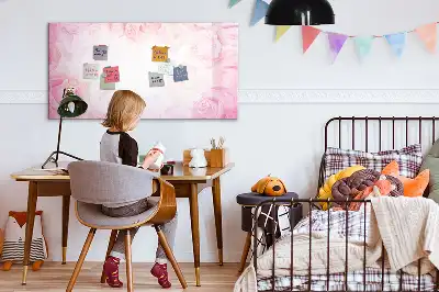 Mágneses törölhető tábla rózsa absztrakció mintával