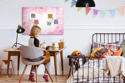 Mágneses törölhető tábla rózsa absztrakció mintával