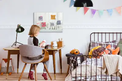 Mágneses tábla filctollal otthon felirattal