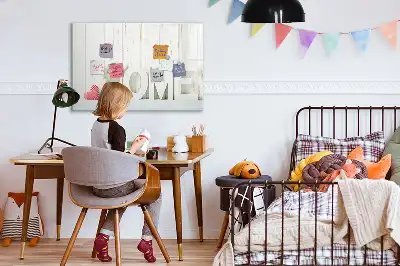 Mágneses tábla filctollal otthon felirattal
