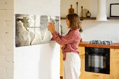 Mágneses törölhető tábla világtérkép mintával