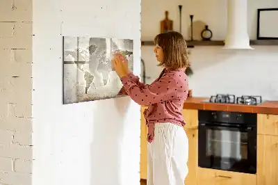 Mágneses törölhető tábla világtérkép mintával