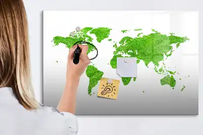 Mágneses törölhető tábla zöld fű minta
