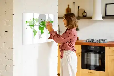 Mágneses törölhető tábla zöld fű minta