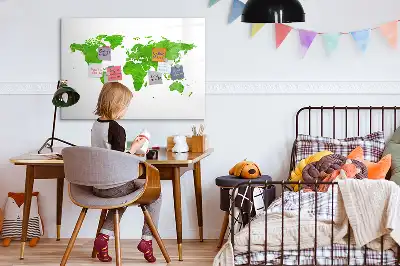 Mágneses törölhető tábla zöld fű minta