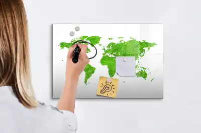Mágneses törölhető tábla zöld fű minta