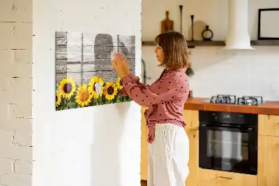 Mágneses törölhető tábla napraforgó mintával