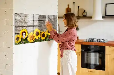 Mágneses törölhető tábla napraforgó mintával