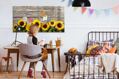 Mágneses törölhető tábla napraforgó mintával