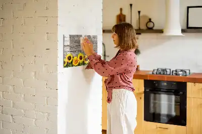 Mágneses törölhető tábla napraforgó mintával