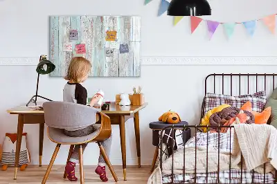 Mágneses tábla filctollal pasztell fa kivitelben